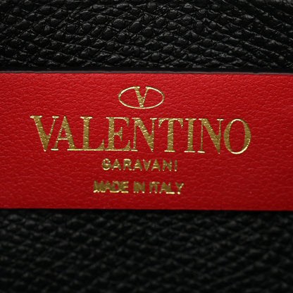 Valentino Garavani Grainy Calfskin Mini Vlogo Hobo Bag Black 6 of 10