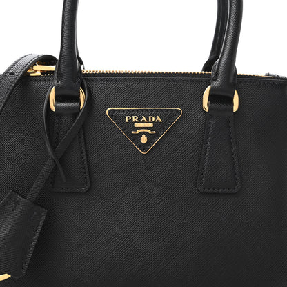 Prada Saffiano Lux Mini Galleria Double Zip Tote Black 10 of 10