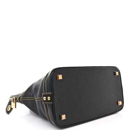 Louis Vuitton Suhali Lockit MM Black 4 of 12