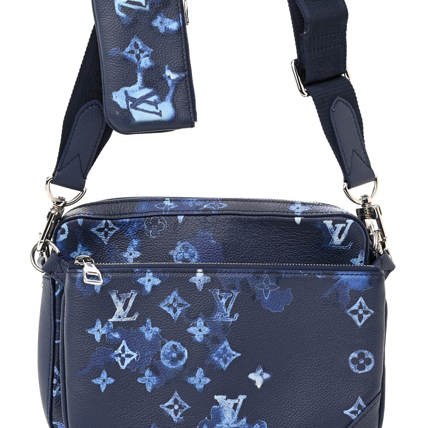 Louis Vuitton Monogram Ink Watercolor Trio Messenger Bag Blue 8 of 10