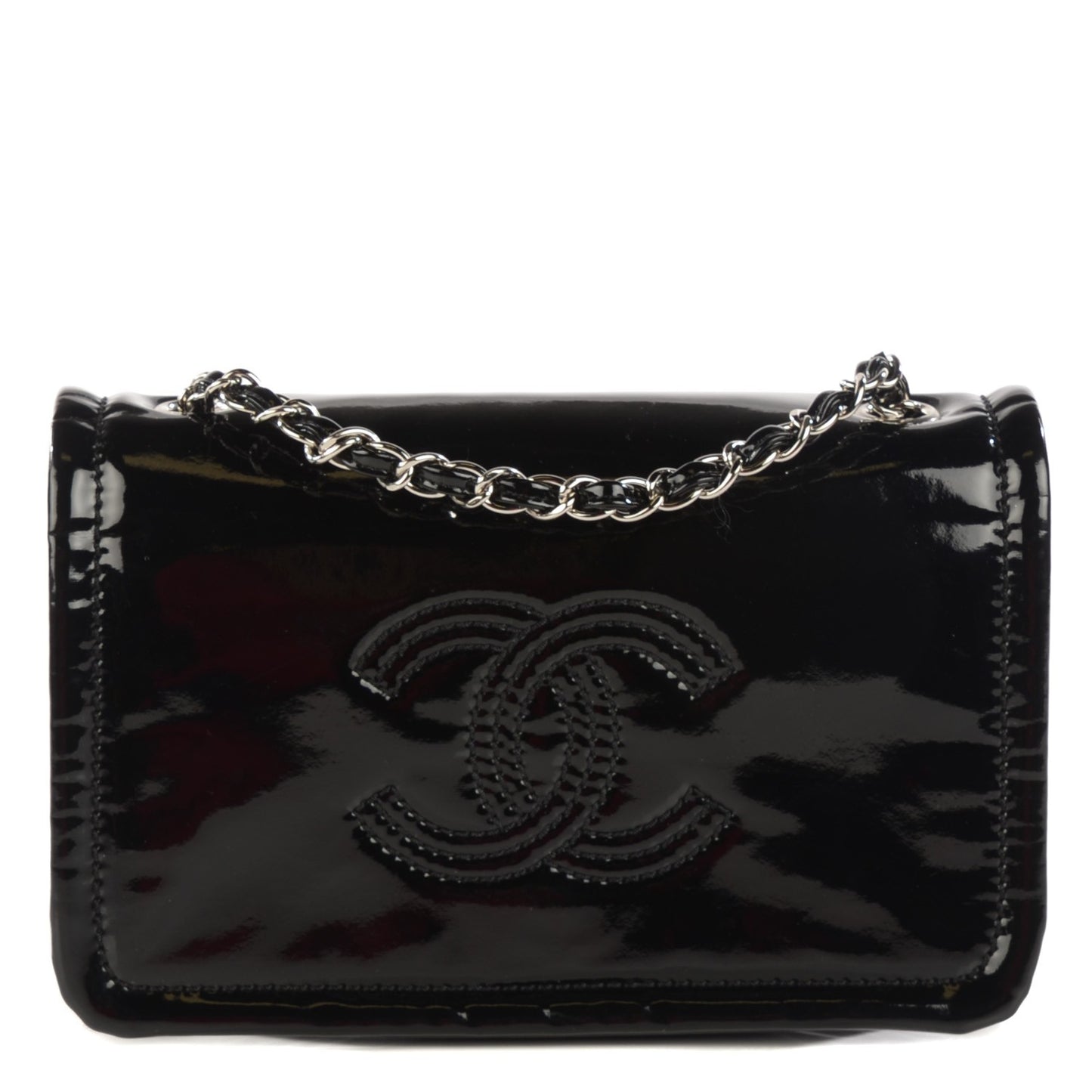 Vinyl Small Lipstick Flap Black