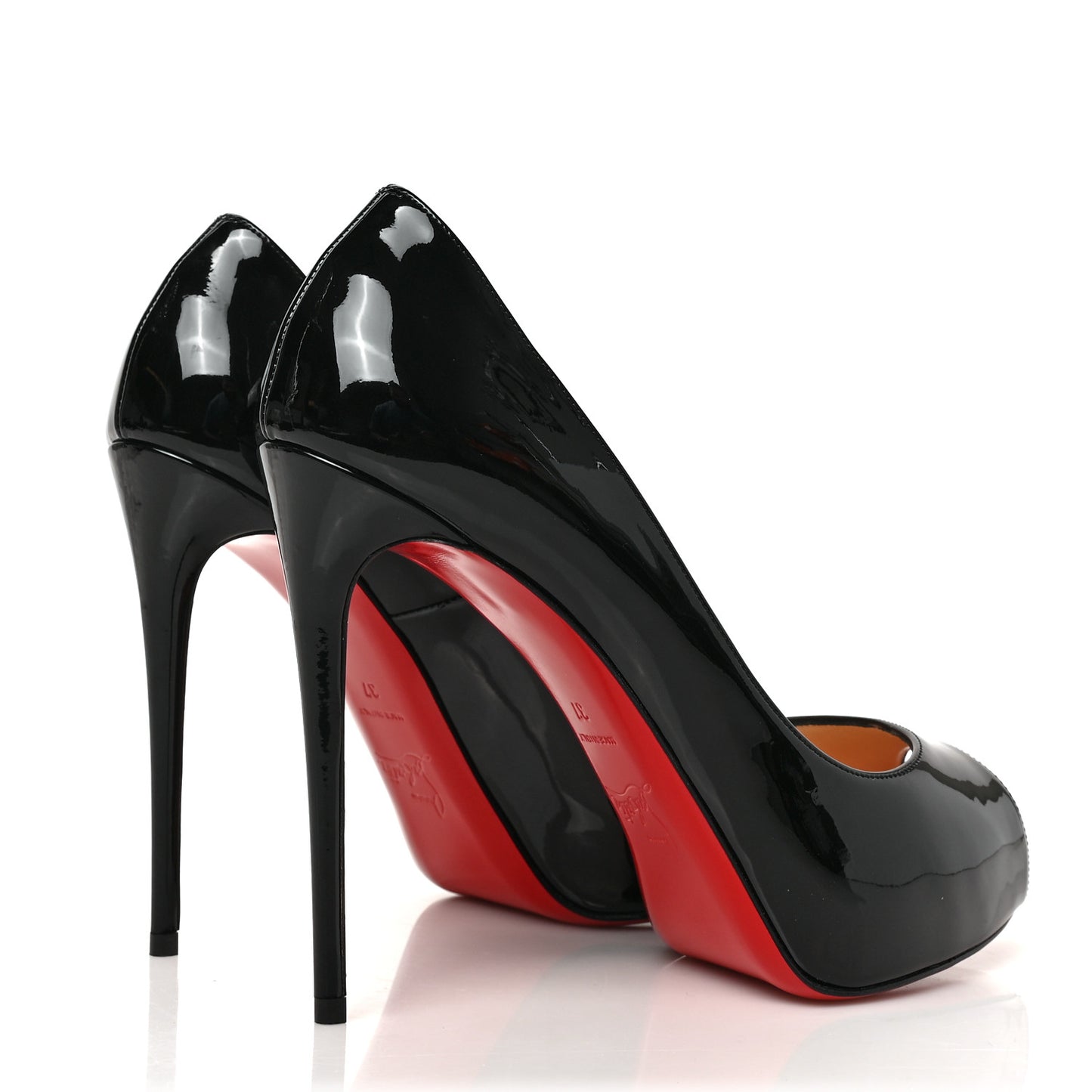 Patent New Very Prive 120 Pumps 37 Black Red