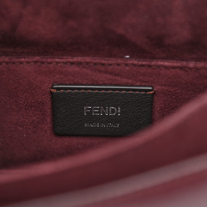 Fendi Vitello Liberty Studded Small Kan I Shoulder Bag Bordeaux Multicolor 6 of 10