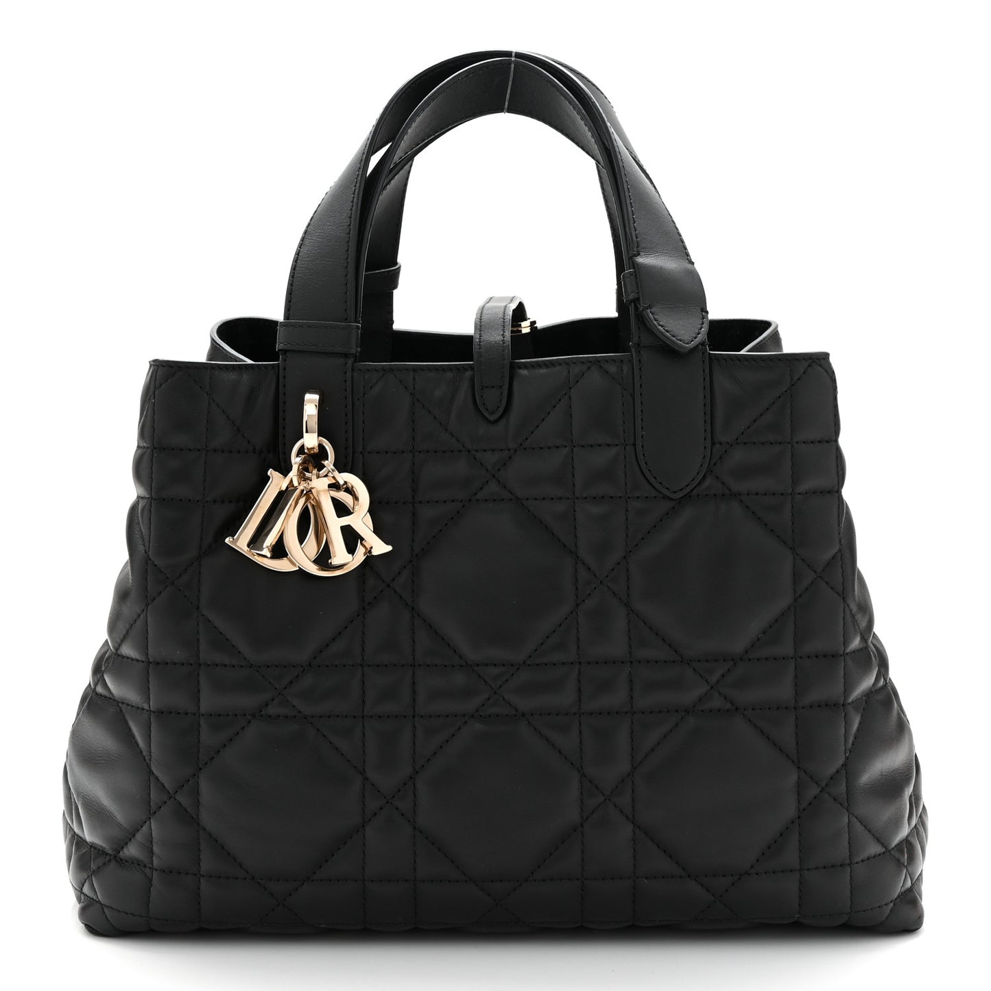 Calfskin Macrocannage Medium Toujours Black