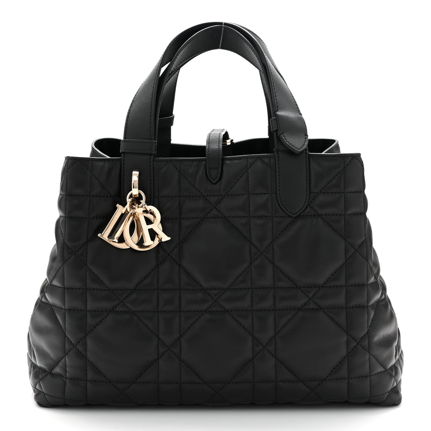 Christian Dior Calfskin Macrocannage Medium Toujours Black 1 of 11