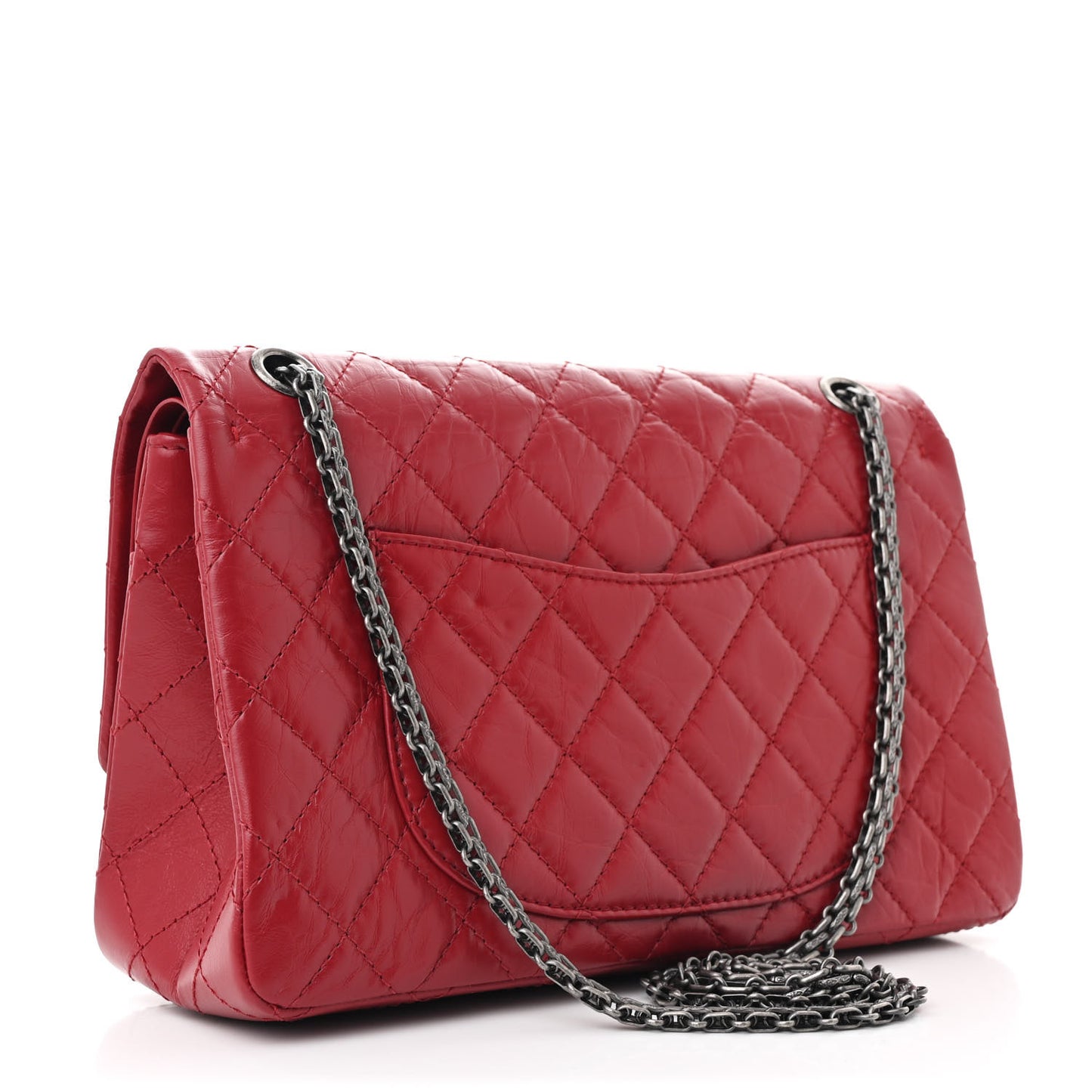 Aged Calfskin Quilted 2.55 Reissue 226 Flap Dark Red