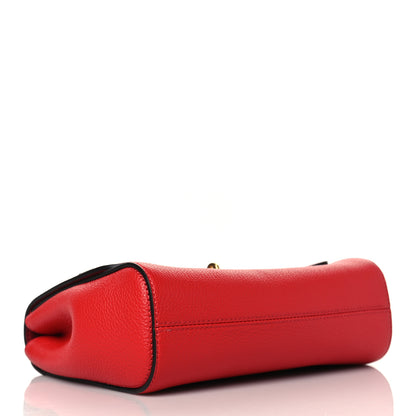 Mulberry Glossy Goatskin Small Lily Flap Red 4 of 10