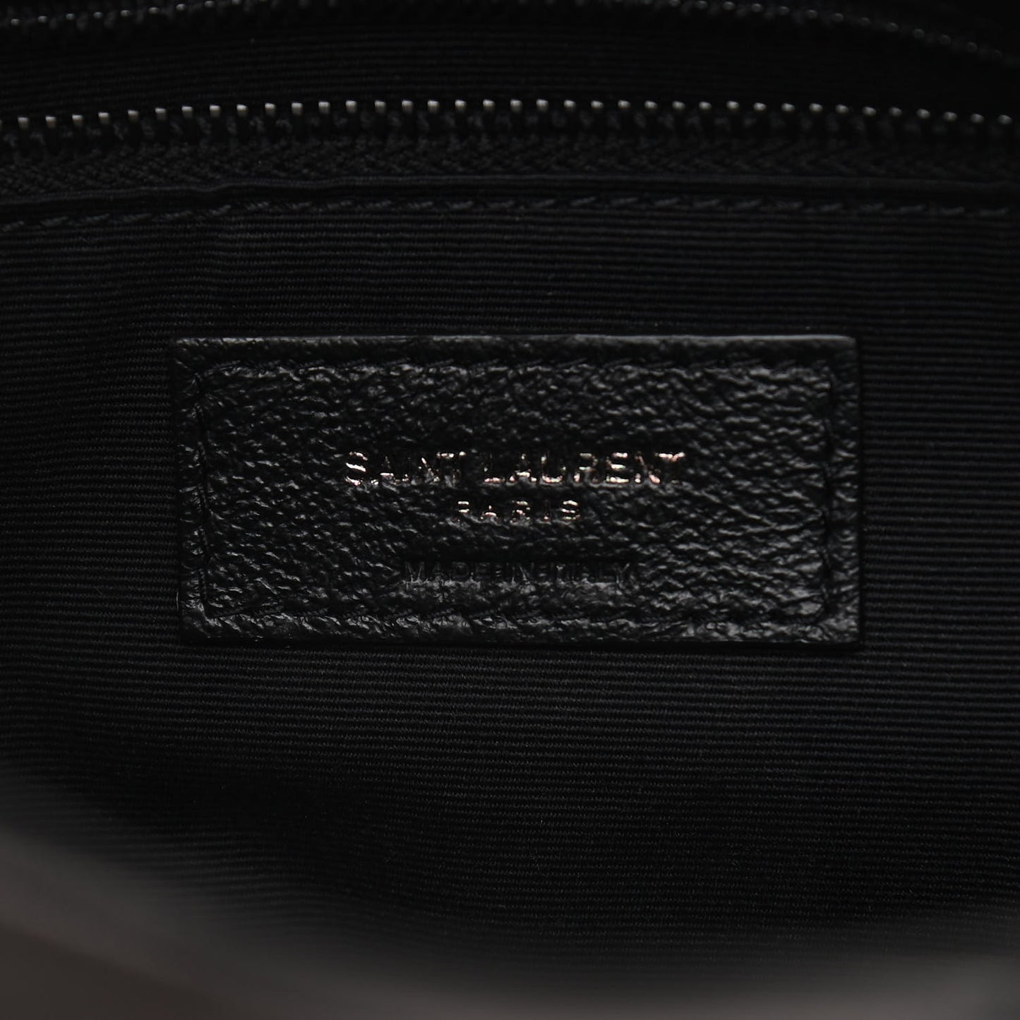 Lambskin Quilted Small Loulou Puffer Monogram Chain Satchel Black