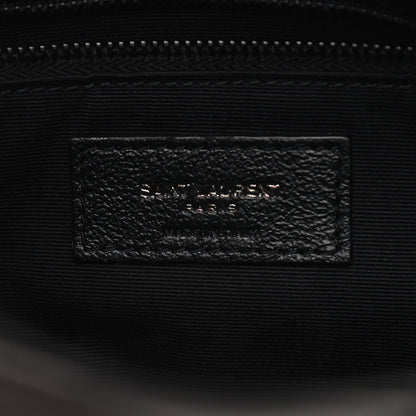 Saint Laurent Lambskin Quilted Small Loulou Puffer Monogram Chain Satchel Black 6 of 12