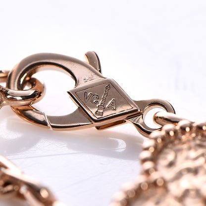 Van Cleef & Arpels 18K Rose Gold 5 Motifs Vintage Alhambra Bracelet 3 of 4