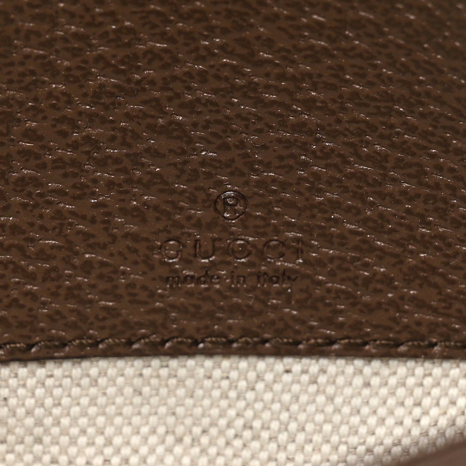 Gucci GG Supreme Monogram Textured Dollar Calfskin Blondie Belt Bag 85 34 Beige Ebony New Acero 7 of 11