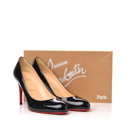 Christian Louboutin Patent Simple 85 Pumps 38 Black 9 of 9