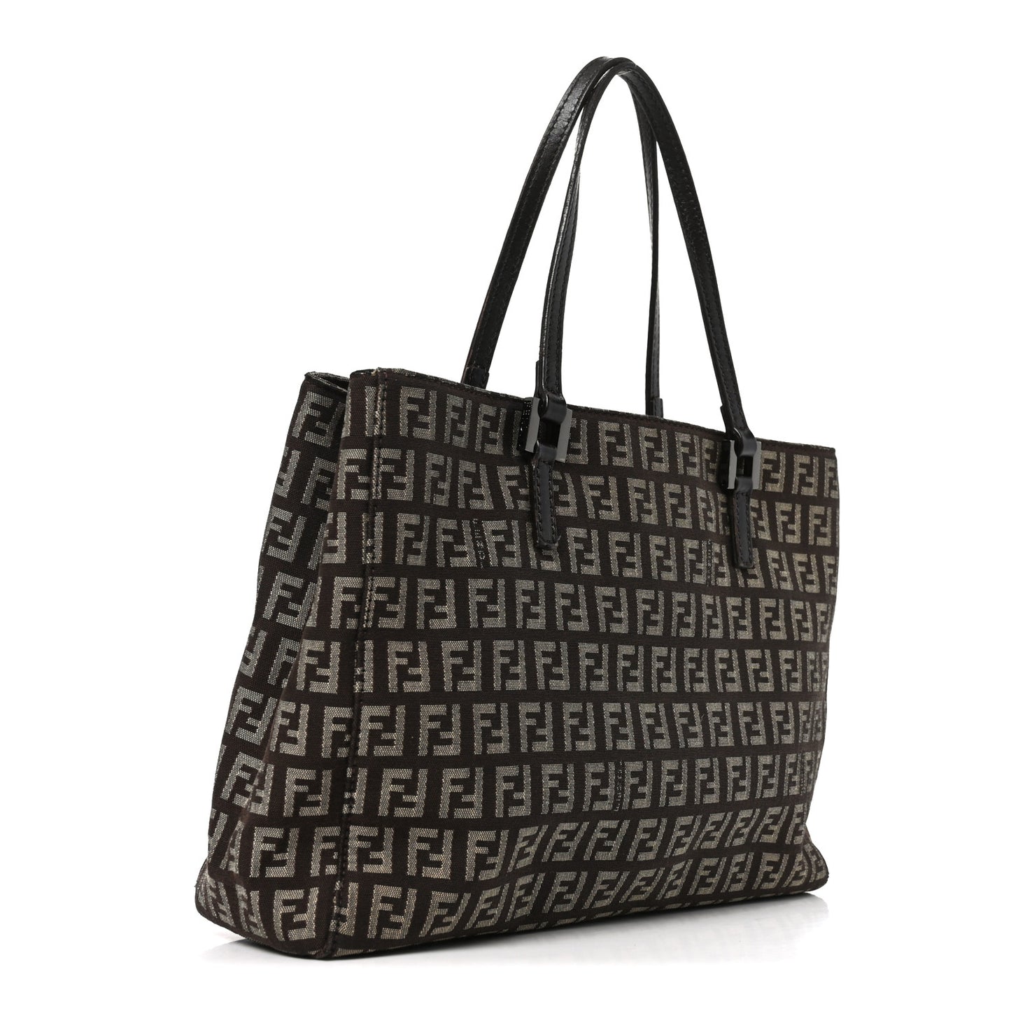 Zucchino Vitello Small Tote Testa di Moro Beige