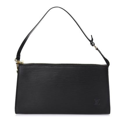 Louis Vuitton Epi Pochette Accessories 24 Black 1 of 12