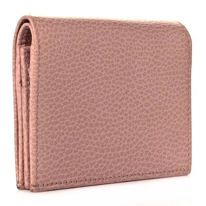 Gucci Dollar Calfskin GG Marmont Card Case Perfect Pink 3 of 10