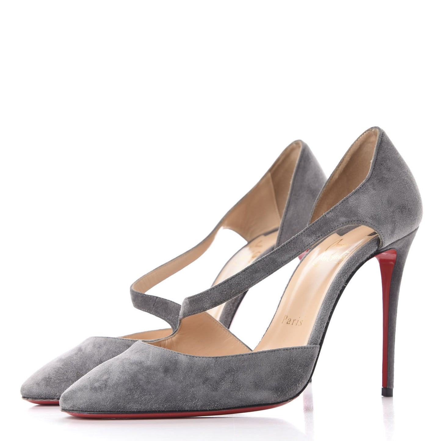 Veau Velours Catchy One 100 Pumps 38 Shadow