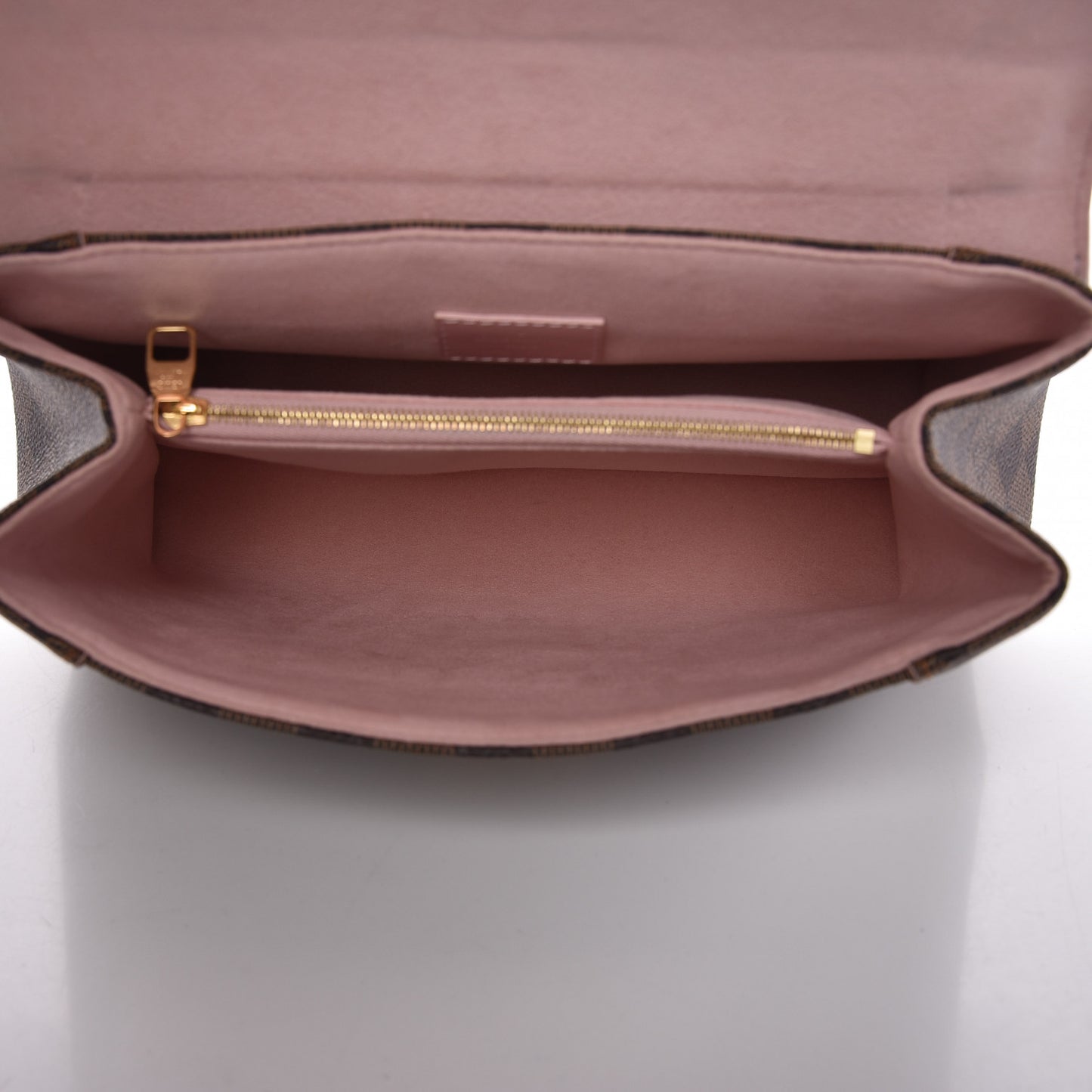 Damier Ebene Caissa Clutch Rose Ballerine