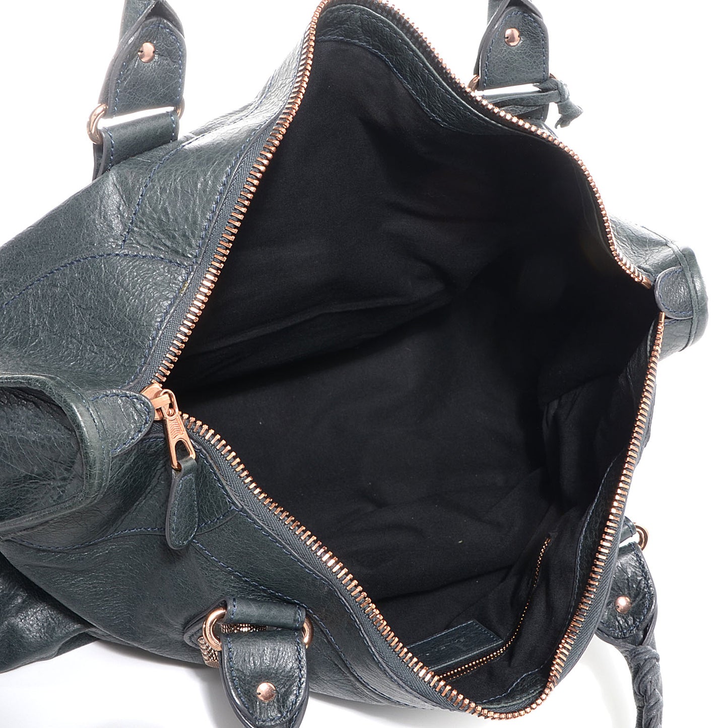 Agneau Giant 21 Rose Gold Hardware Work Anthracite