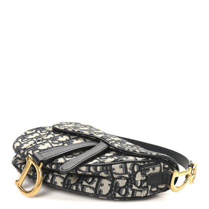 Christian Dior Oblique Mini Saddle Bag Blue 10 of 10