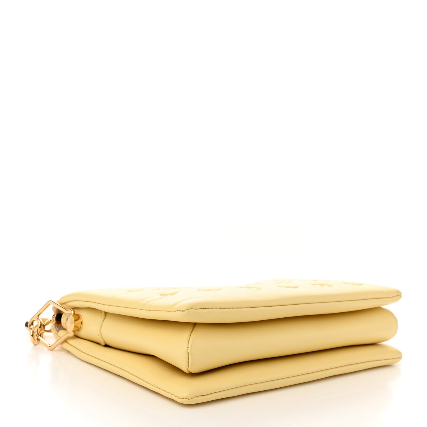 Lambskin Embossed Monogram Coussin PM Yellow