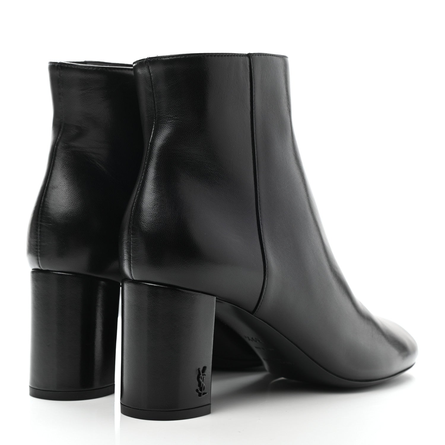 Saint Laurent Nappa Vendome Loulou Ankle Zip Boots 39.5 Black 4 of 9