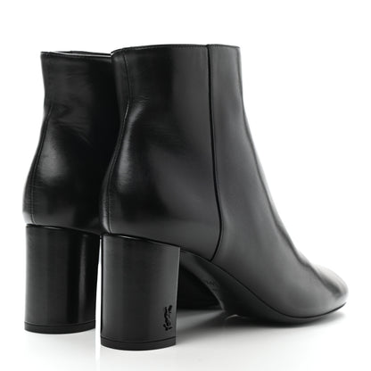 Saint Laurent Nappa Vendome Loulou Ankle Zip Boots 39.5 Black 4 of 9