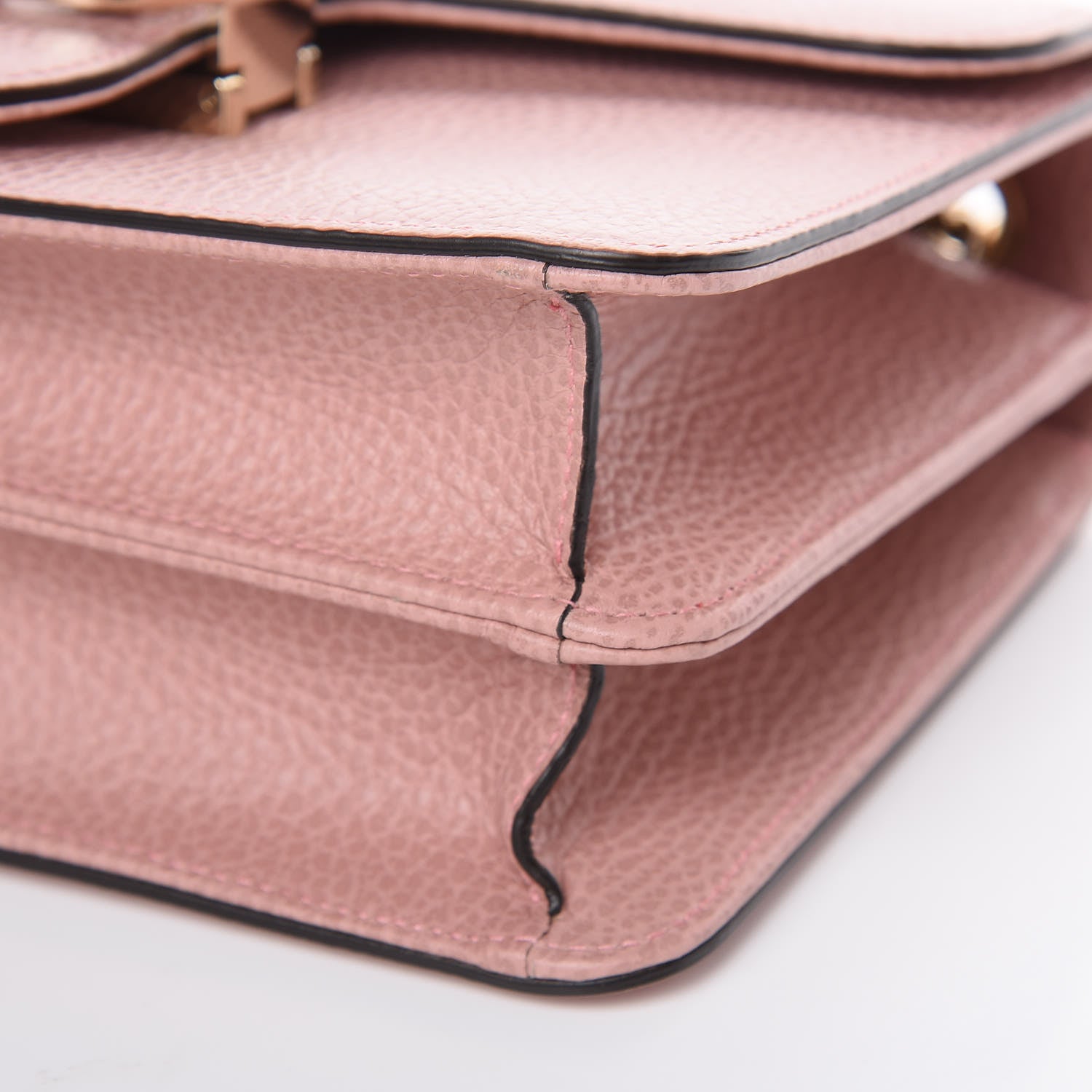 Gucci Dollar Calfskin Small Interlocking G Shoulder Bag Soft Pink 9 of 9