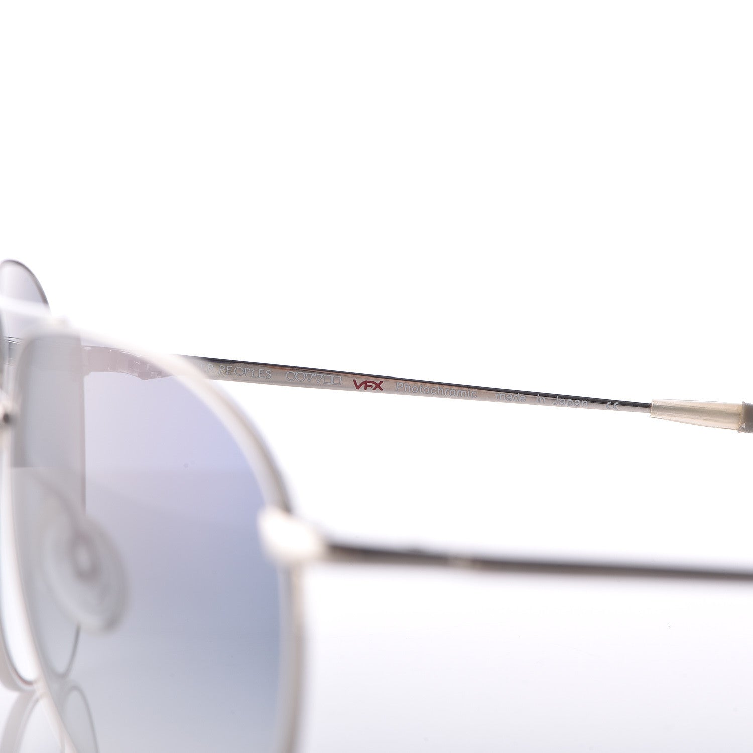 Oliver Peoples Benedict Aviator Sunglasses Silver 5 of 8