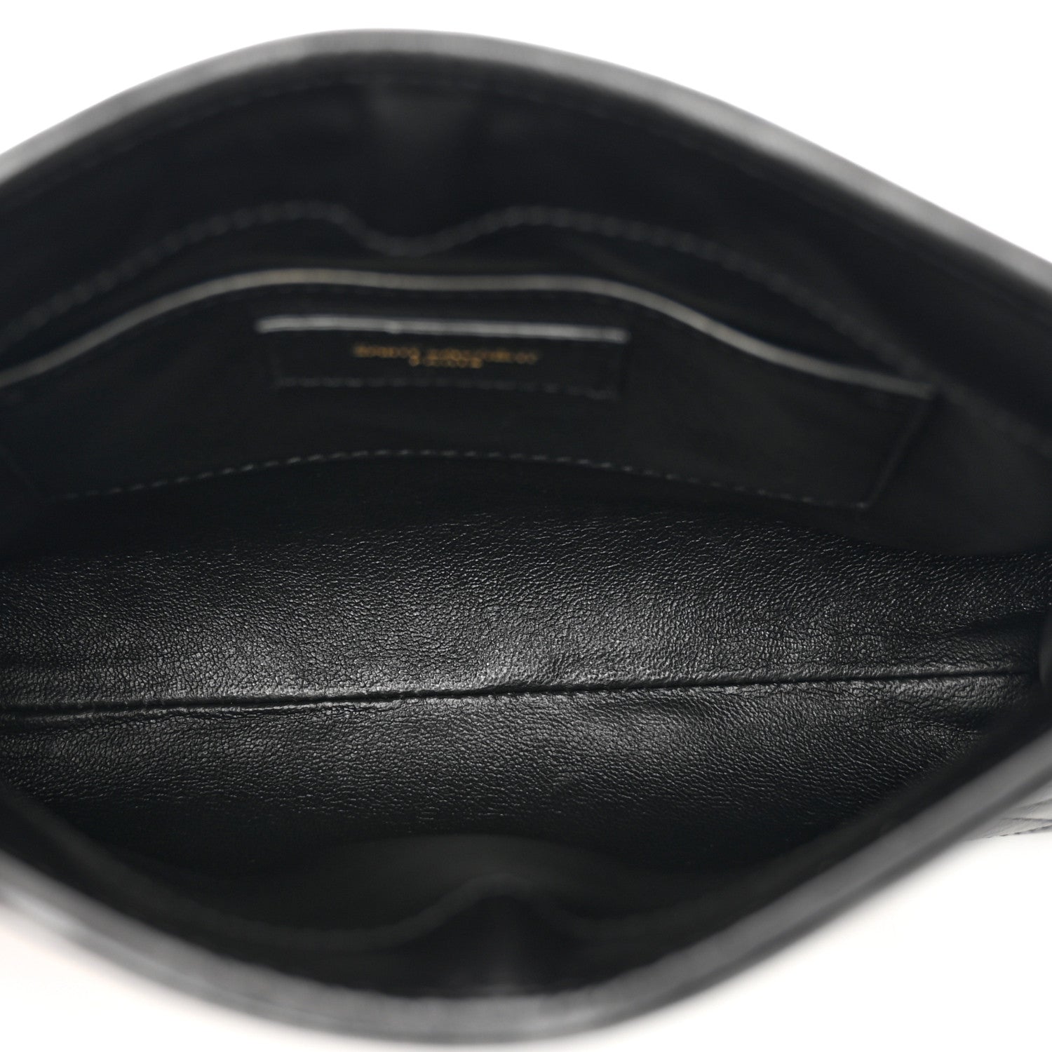 Saint Laurent Lambskin Quilted Monogram Baby Victoire Chain Clutch Bag Black 5 of 10