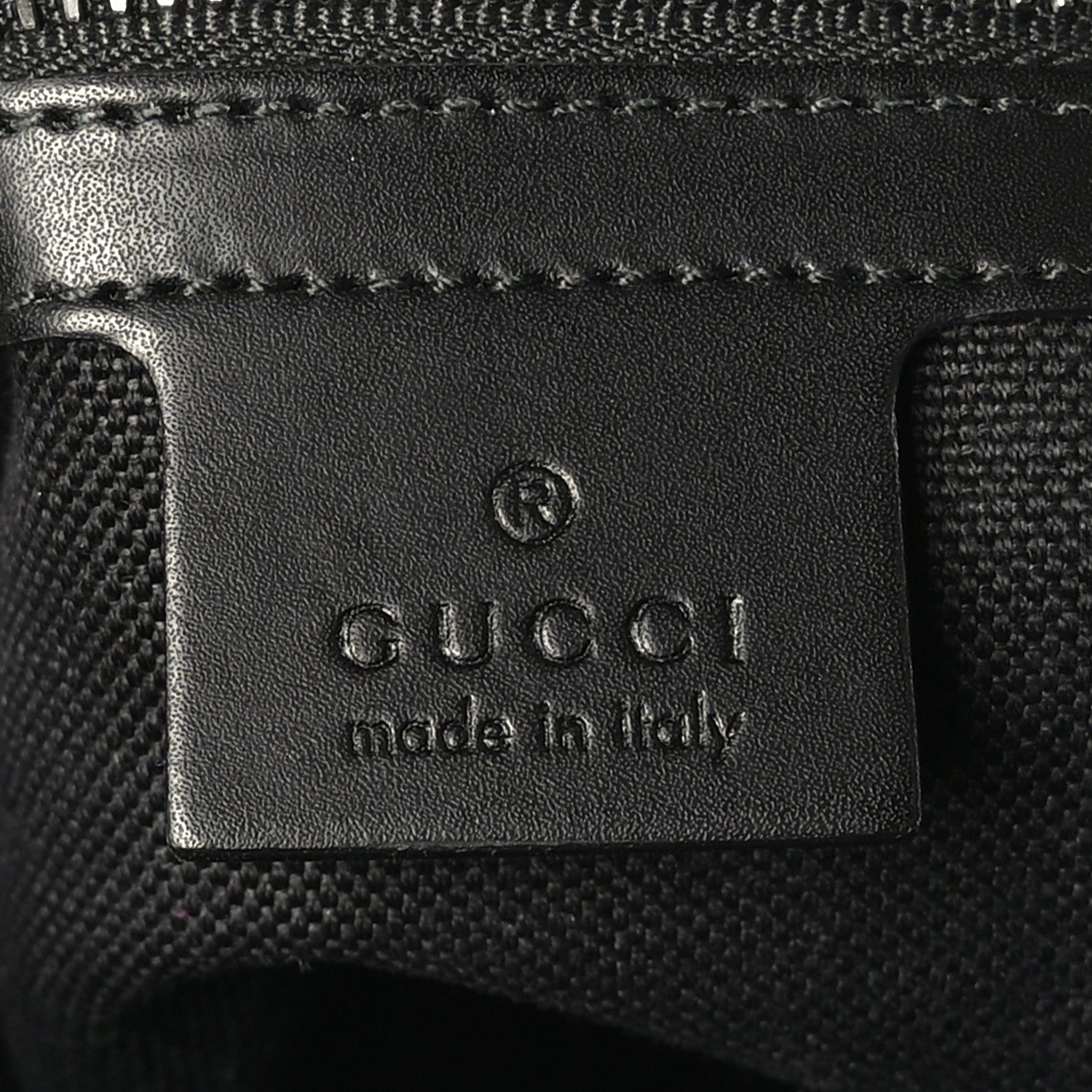 Gucci GG Supreme Monogram Appia Calfskin Web Flat Messenger Bag Black Grey 7 of 10