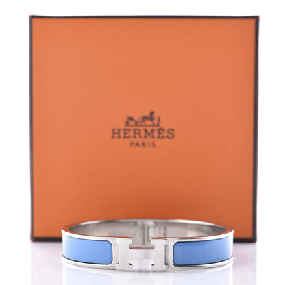 Hermes Enamel Narrow Clic Clac H Bracelet GM Bleu Transat 4 of 4