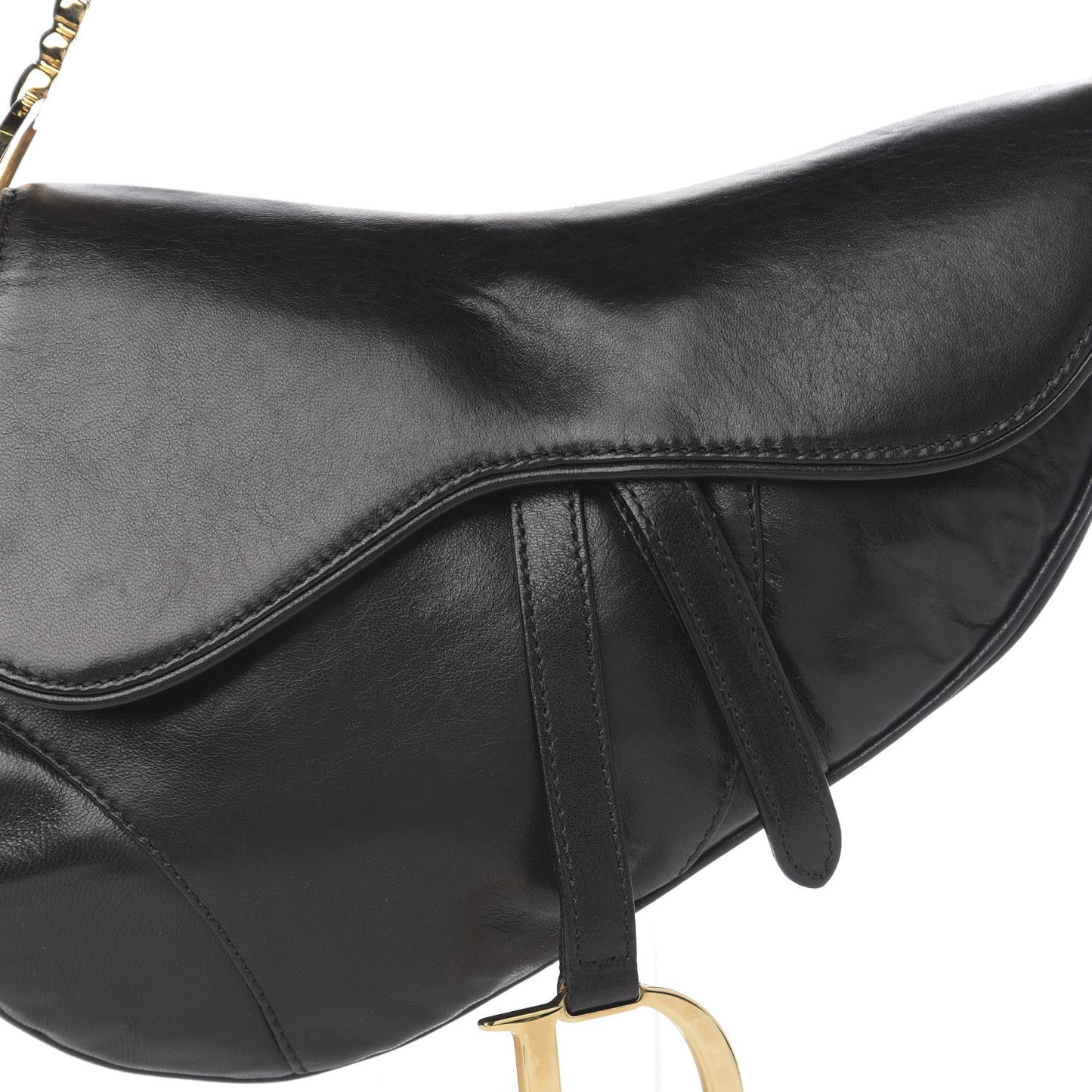 Calfskin Saddle Bag Black