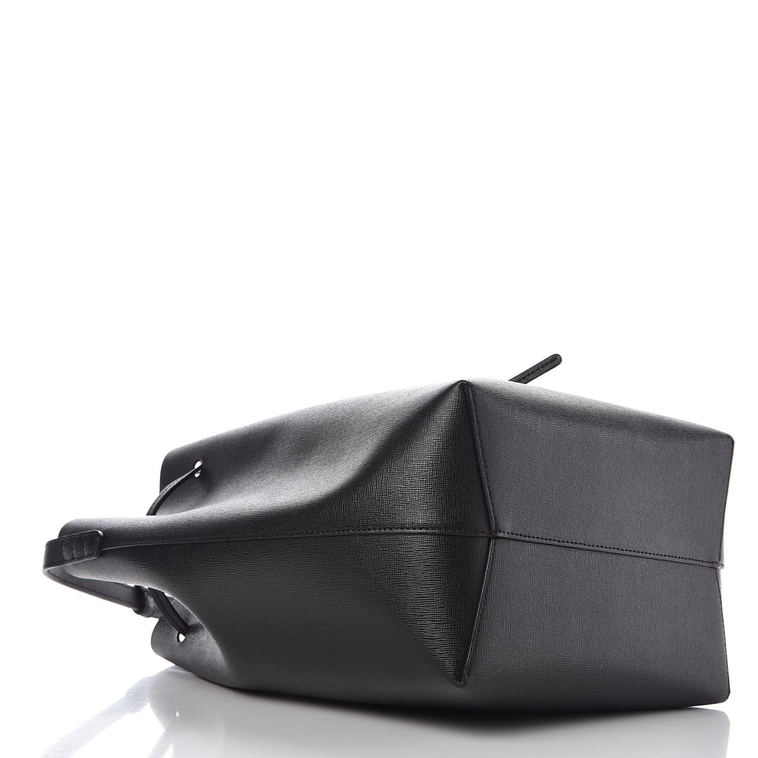 Mansur Gavriel Saffiano Bucket Bag Black Flamma 5 of 8