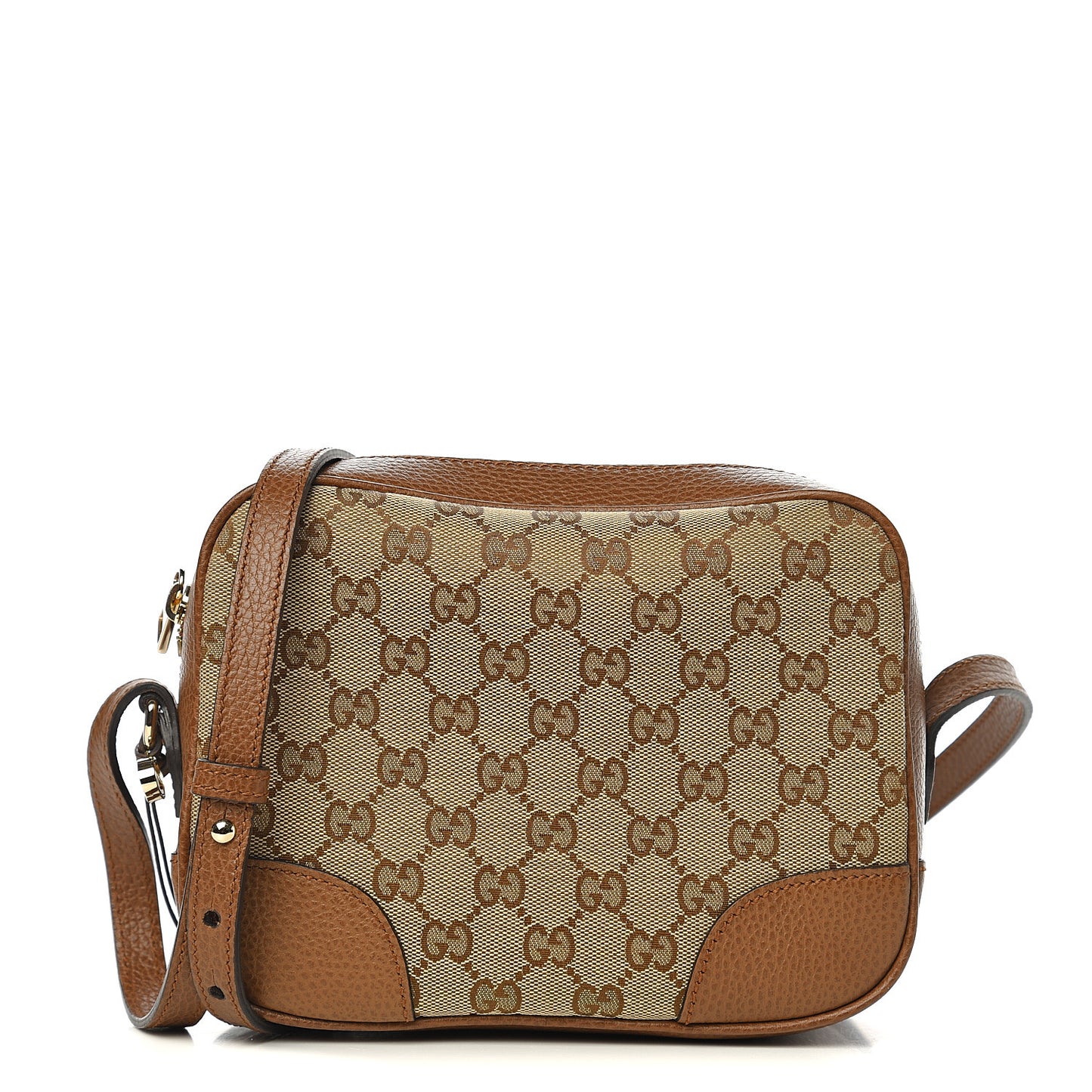 Monogram Mini Bree Messenger Bag Beige Tabacco