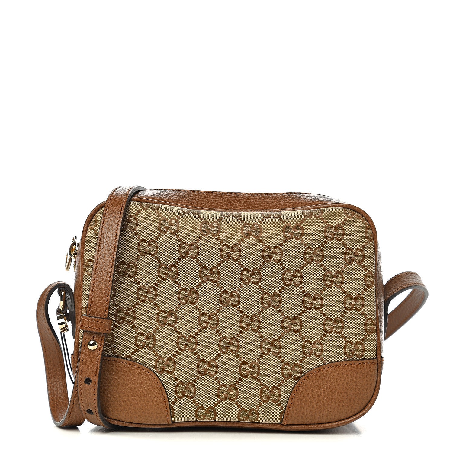 Gucci Monogram Mini Bree Messenger Bag Beige Tabacco 1 of 9