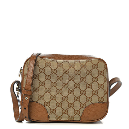Gucci Monogram Mini Bree Messenger Bag Beige Tabacco 1 of 9