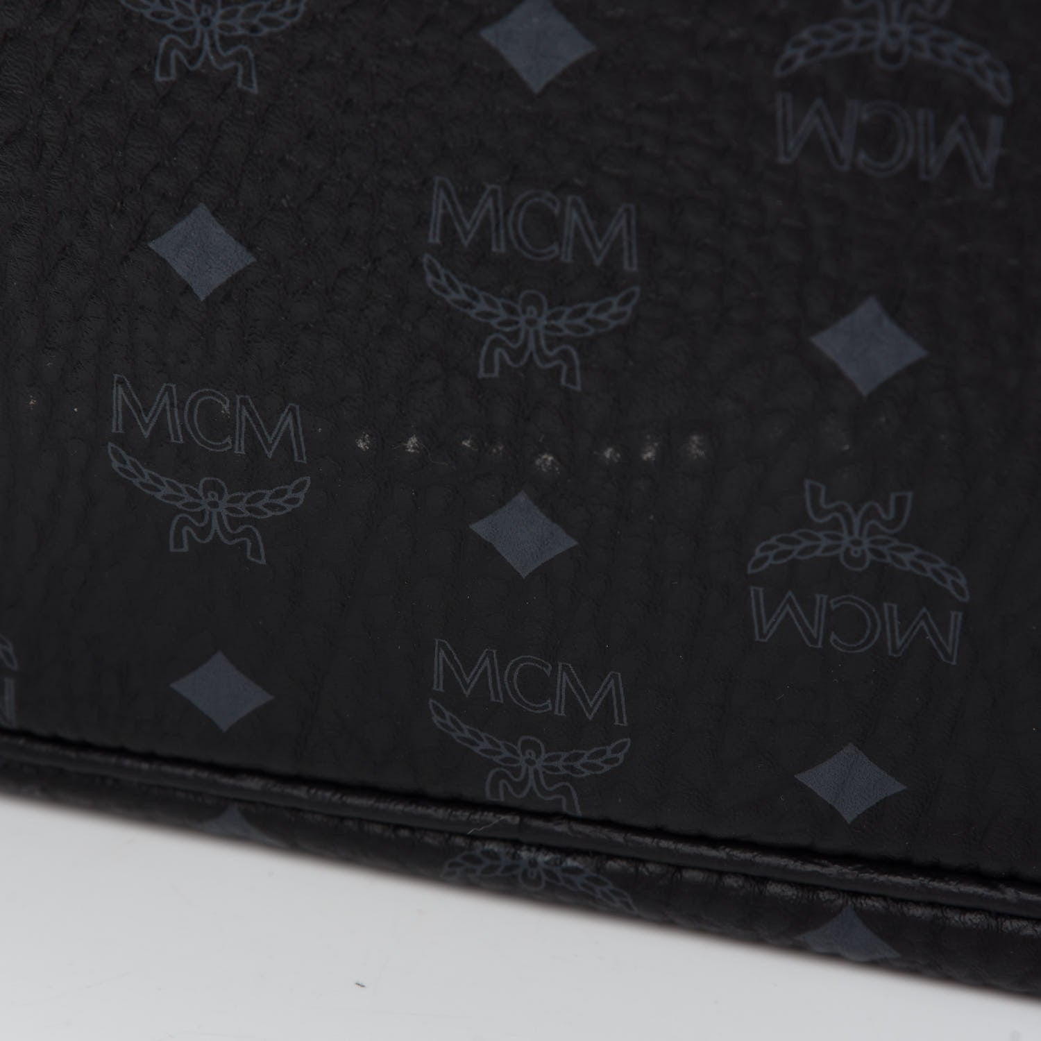MCM Visetos Large Liz Reversible Shopper Tote Black 15 of 15