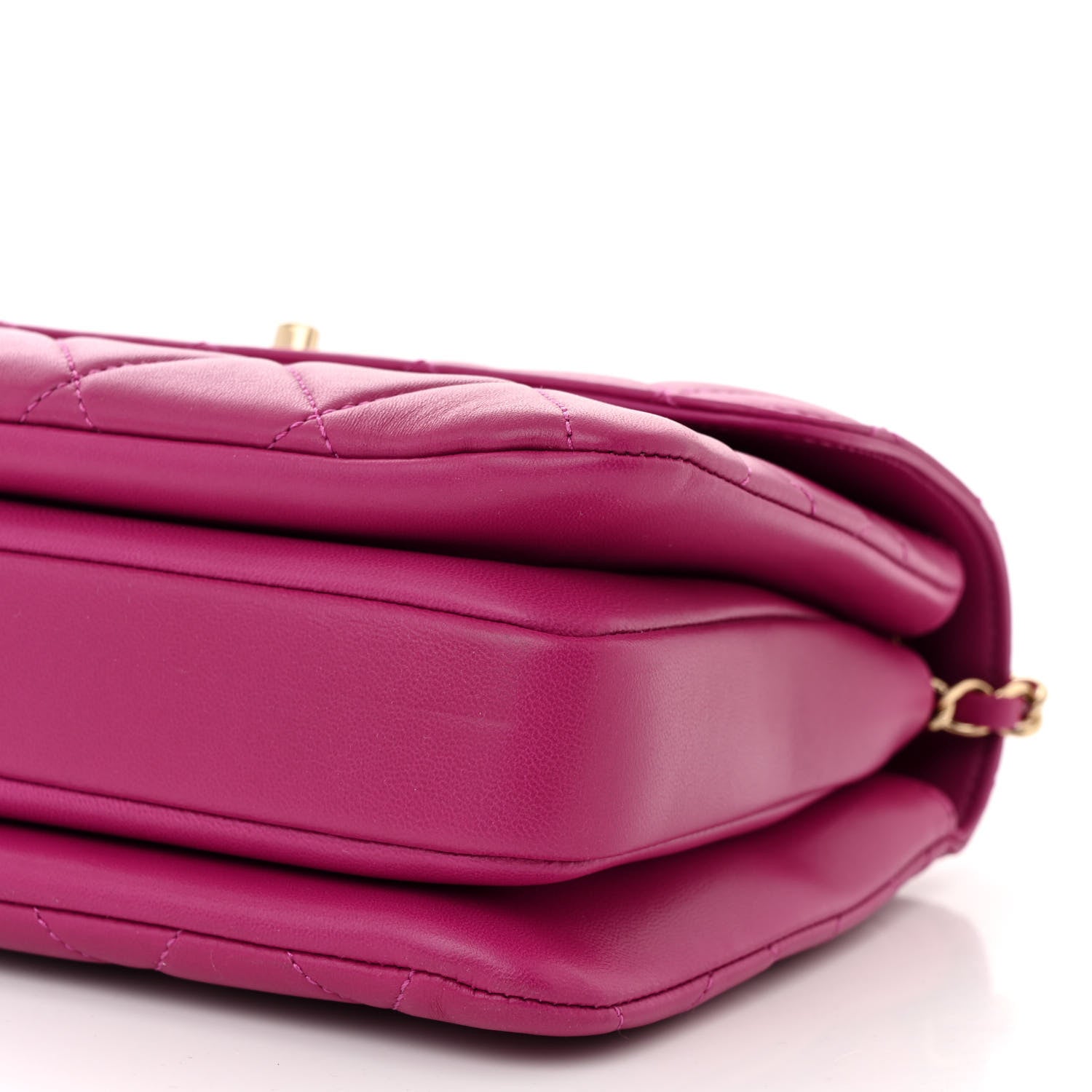 Chanel Lambskin Quilted Small Trendy CC Dual Handle Flap Bag Dark Pink 10 of 10