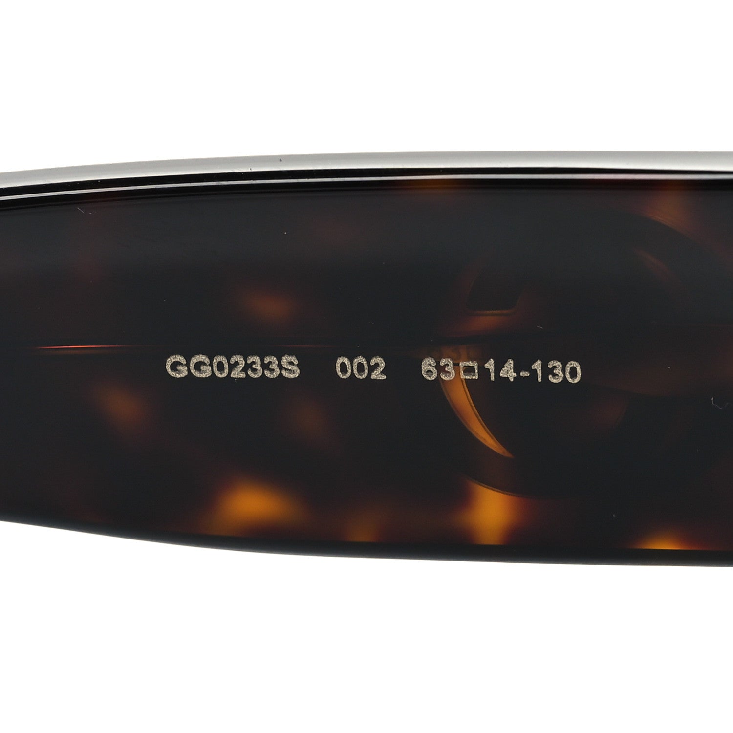 Gucci Oval Sunglasses GG0233S Tortoiseshell Gold 6 of 8