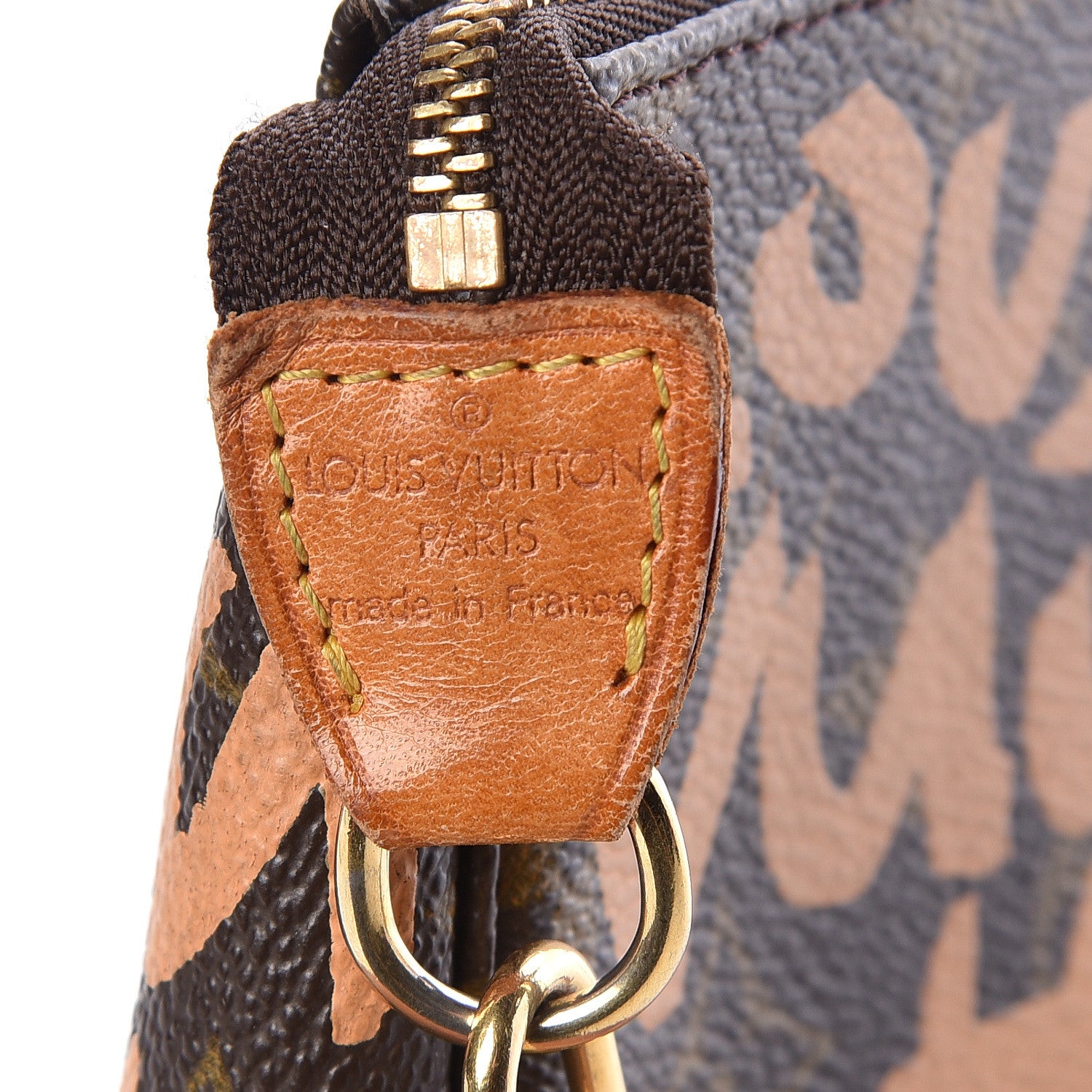 Louis Vuitton Monogram Graffiti Pochette Accessories Peach 8 of 9