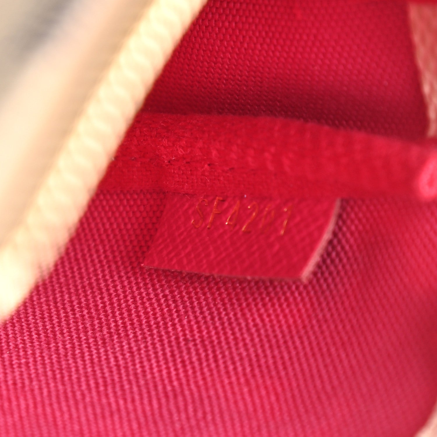 Louis Vuitton Damier Azur 2021 Christmas Animation Hollywood Mini Pochette Accessories Fuchsia 7 of 8