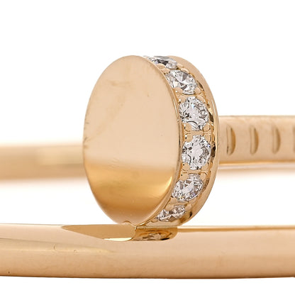 Cartier 18K Yellow Gold Diamond Juste Un Clou Bracelet 17 4 of 5