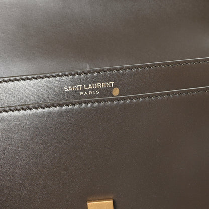 Saint Laurent Box Calfskin Mini Voltaire Shoulder Bag Deep Musk 6 of 11