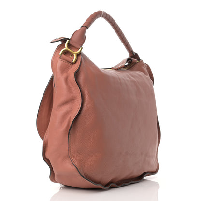 Chloe Calfskin Large Marcie Hobo Coral 3 of 11