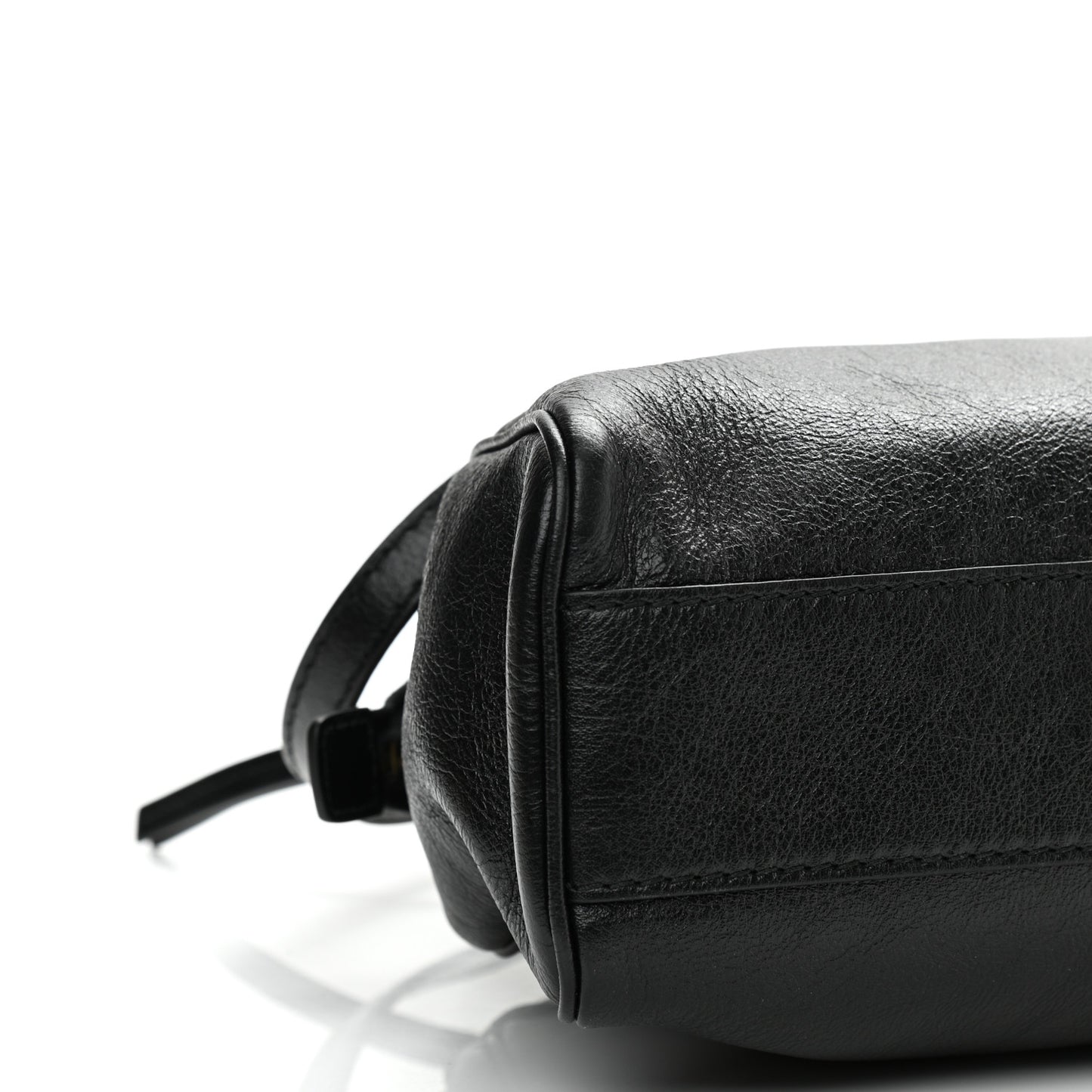 Calfskin Medium Re(Belle) Top Handle Bag Black