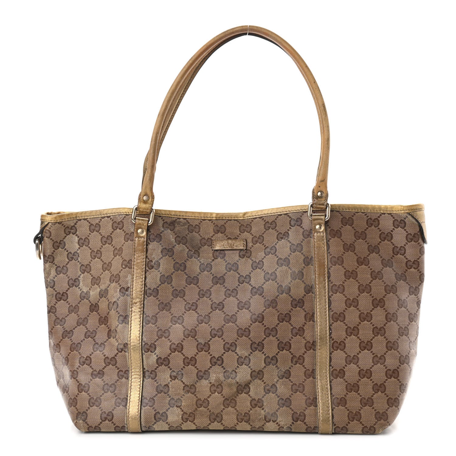 Gucci Crystal Monogram Medium Joy Tote Gold 1 of 24