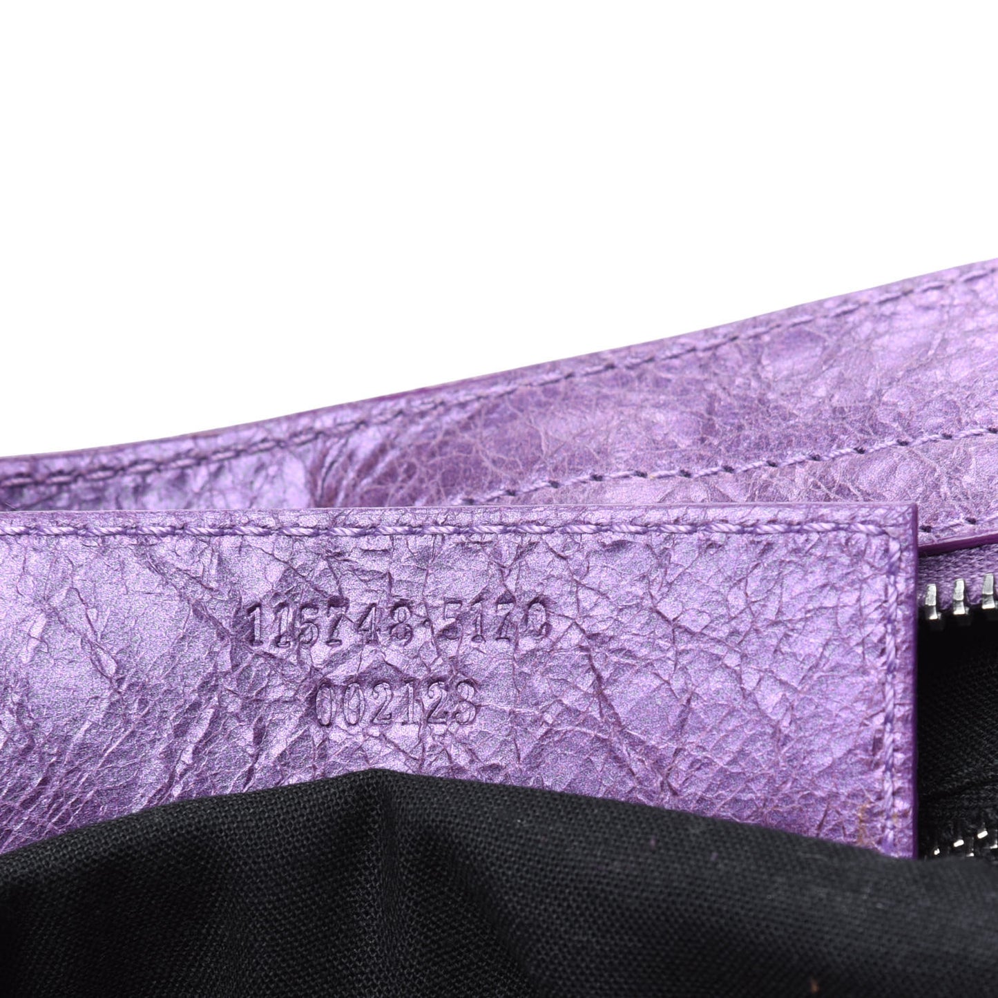 Agneau Classic Hardware City Metallic Purple
