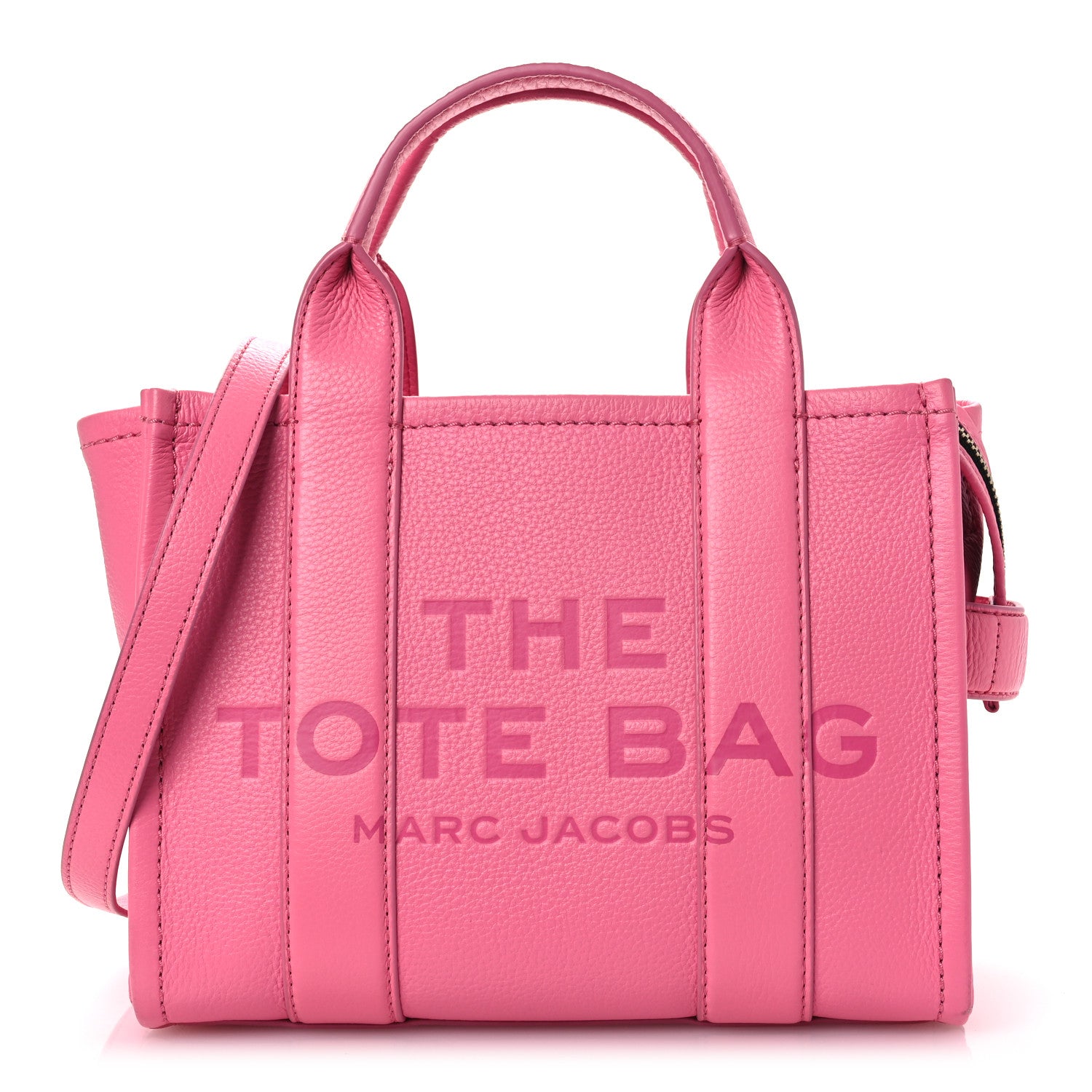 Marc Jacobs Grained Calfskin Small The Tote Bag Candy Pink 1 of 15