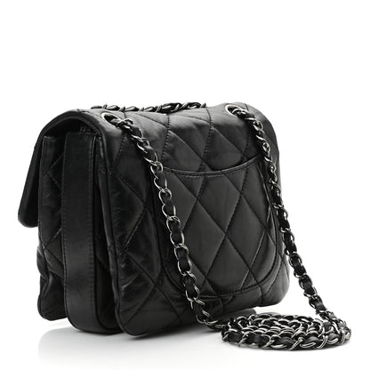 Chanel Lambskin Quilted Mini Chanel 3 Flap Black 3 of 10