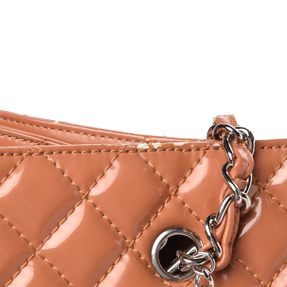 Chanel Vinyl Quilted In The Business North South Tote Orange 17 of 22